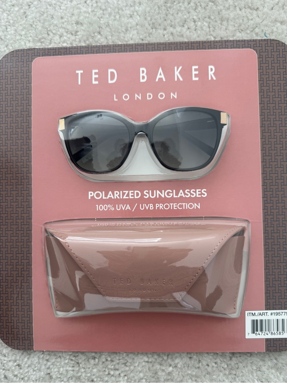 Ted Baker Sunglasses Gift Set with Blush Pink Case - NWT